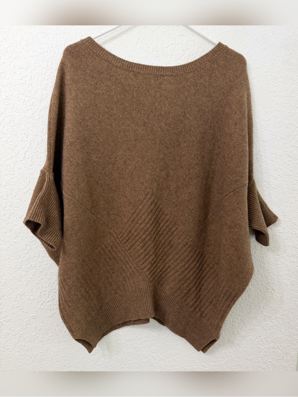 Vince Dolman Sleeve Slouchy Sweater Brown Yak Wool Size Medium - Picture 7 of 13